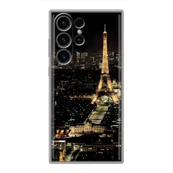 Чохол з принтом «Нічний Париж» для Samsung Galaxy S22 Ultra