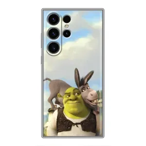 Чохол з мультфільмом Шрек на Samsung Galaxy S22 Ultra (Шрек та Осел)