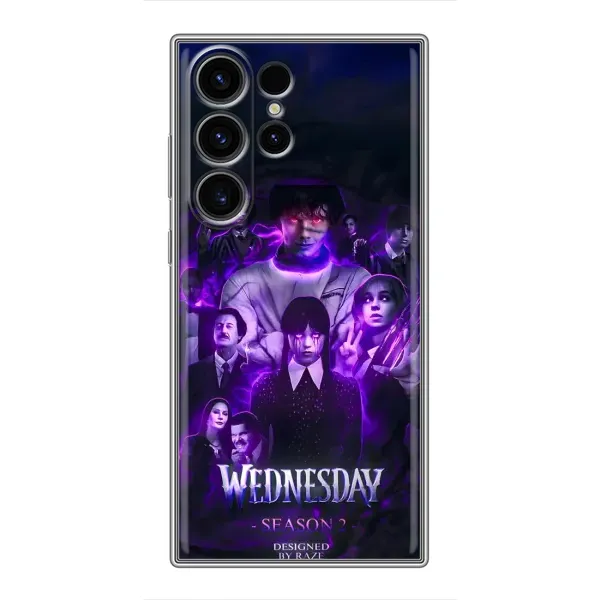 Чехол с принтом «Фиолетовая магия Уэнздей» для Samsung Galaxy S22 Ultra Чехол с принтом «Фиолетовая магия Уэнздей» для Samsung Galaxy S22 Ultra