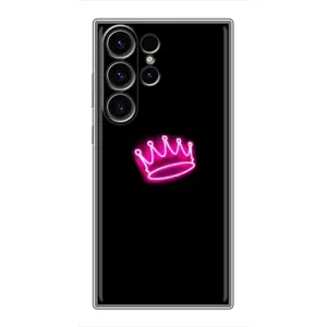 Чехол с Короной Самсунг S22 Ультра - (AlphaPrint) (Яркая корона)
