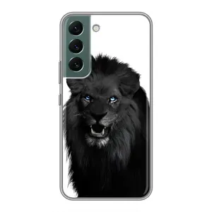 Чохли з картинкою животних Samsung Galaxy S22 (Чорний ЛЕВ)