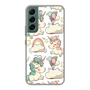 Чохол для Самсунг Гелексі S22 - (Єдинорожки - Новинки) (AlphaPrint) (Єдиноріжки)