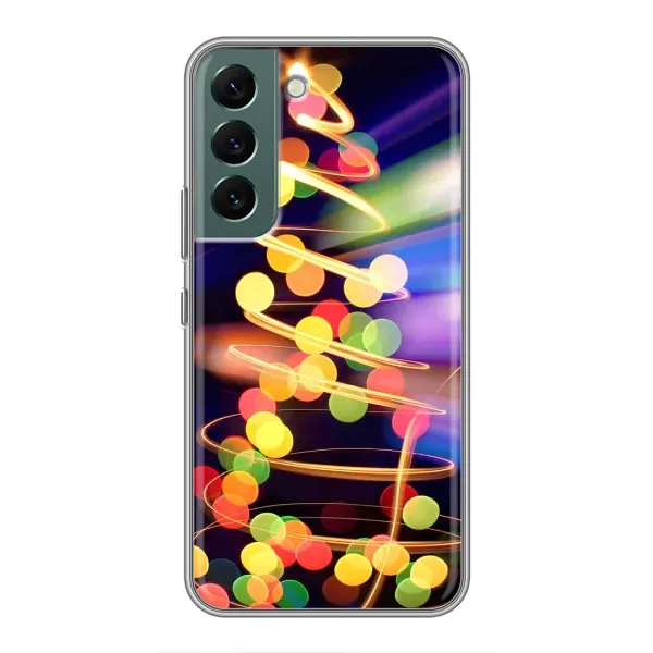 Чехол с принтом «Елка с гирлянд» для Samsung Galaxy S22