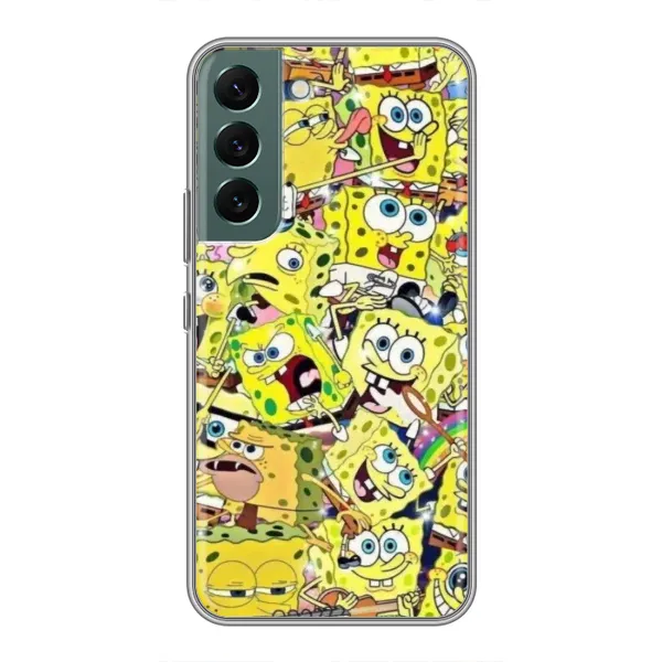 Чехол с принтом «Эмоции Спанч Боба» для Samsung Galaxy S22