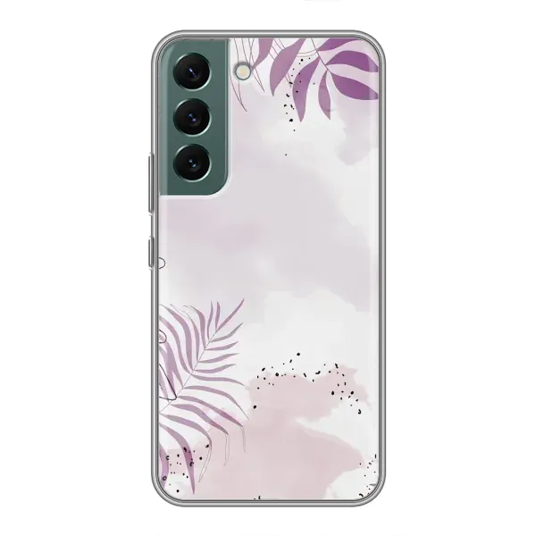 Чехол с принтом «Фиолетовые листья» для Samsung Galaxy S22