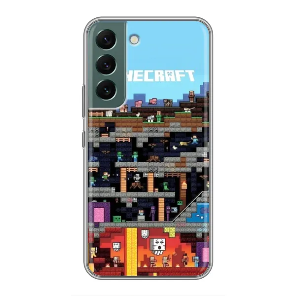 Чехол с принтом «фон Minecraft» для Samsung Galaxy S22