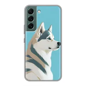 Чохол з Хаскі Samsung Galaxy S22 - (AlphaPrint) (Хаскі арт)