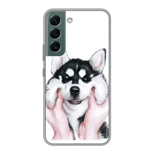 Чохол з Хаскі Samsung Galaxy S22 - (AlphaPrint) (Хаскі улибака)