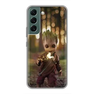 Чохол МАРВЕЛ для Самсунг Гелексі S22 (AlphaPrint) (I am Groot)