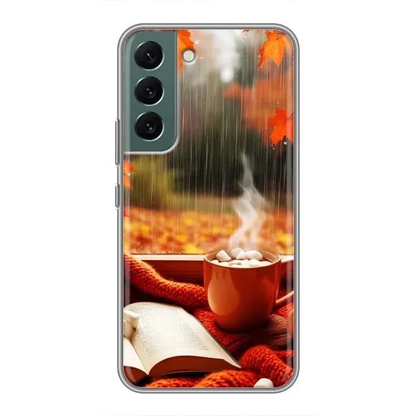 Чехол с принтом «Кофе и дождь» для Samsung Galaxy S22 Чехол с принтом «Кофе и дождь» для Samsung Galaxy S22