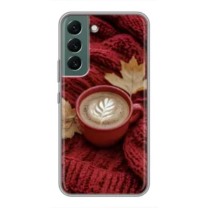 Чехол с принтом «Кофе на пледе» для Samsung Galaxy S22