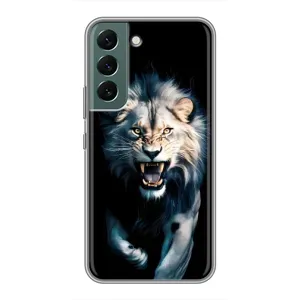 Чохол з картинкою 'Хижаки' для Samsung Galaxy S22 (Лев у темряві)