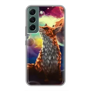 Чохли з картинкою Лисичка для Samsung Galaxy S22 (VPrint) (Лисичка в космосі)