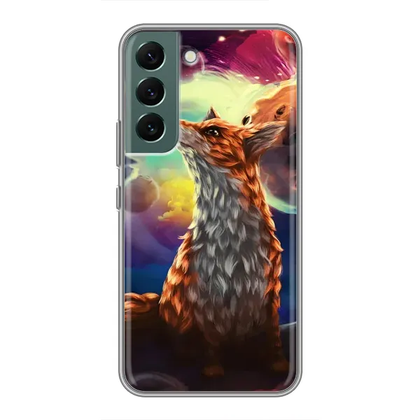 Чехол с принтом «Лисица в космосе» для Samsung Galaxy S22