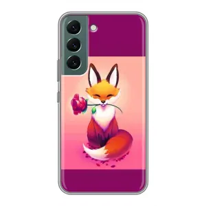 Чохли з картинкою Лисичка для Samsung Galaxy S22 (VPrint) (Лиса з трояндою)