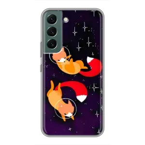 Чохли з картинкою Лисичка для Samsung Galaxy S22 (VPrint) (Лисички космонавти)