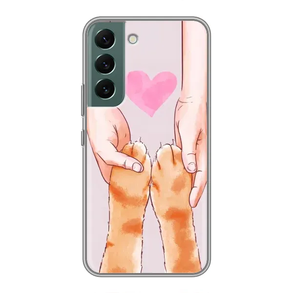 Чохол з принтом «Любовь до котиків» для Samsung Galaxy S22 Чохол з принтом «Любовь до котиків» для Samsung Galaxy S22