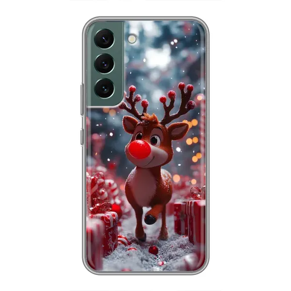 Чехол с принтом «Олень среди подарков» для Samsung Galaxy S22