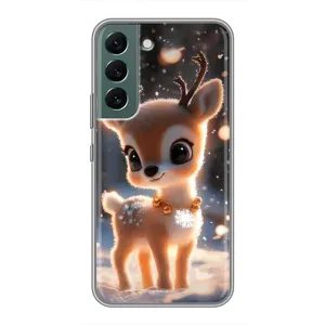 Яскравий чохол для Samsung Galaxy S22 з Зимові Оленята (Оленятко)