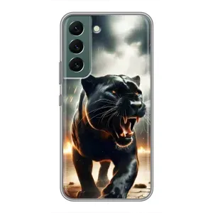 Чохол з картинкою 'Хижаки' для Samsung Galaxy S22 (Чорна пантера)