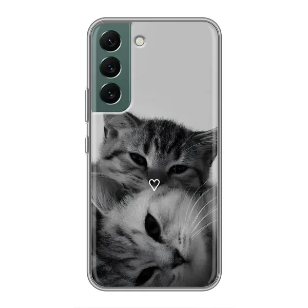 Чехол с принтом «Пара котов» для Samsung Galaxy S22