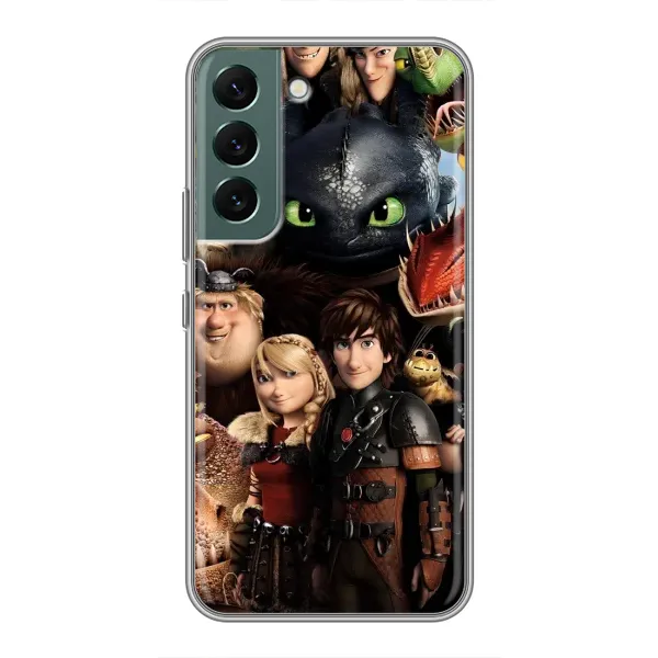 Чохол з принтом «Персонажі дракона» для Samsung Galaxy S22