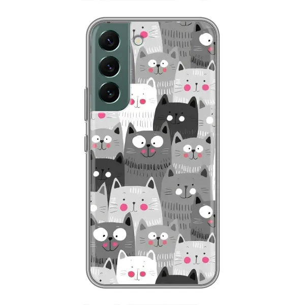 Чехол с принтом «Рисованные котики» для Samsung Galaxy S22 Чехол с принтом «Рисованные котики» для Samsung Galaxy S22
