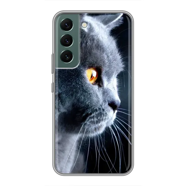 Чехол с принтом «Серый Кот» для Samsung Galaxy S22 Чехол с принтом «Серый Кот» для Samsung Galaxy S22