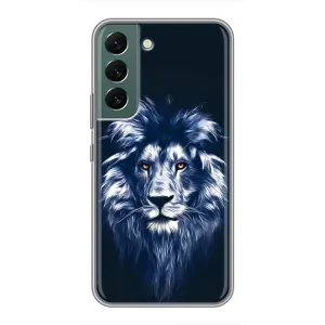 Чохол з картинкою ЛЕВ для Samsung Galaxy S22 (VPrint) (Синій Лев)