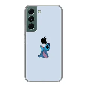 Чохол з принтом Стіч на Samsung Galaxy S22 (Stitch apple)