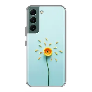 Чохли з квітами для Samsung Galaxy S22 (VPrint) (Жовта квітка)