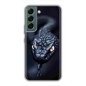 Чохол з картинкою 'Хижаки' для Samsung Galaxy S22 (Чорна змія)