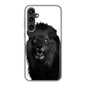 Чехлы с картинками животных Samsung Galaxy S23 FE (Черный ЛЕВ)