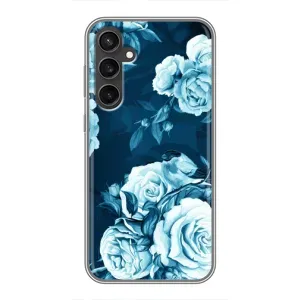 Чехлы (ART) Цветы на Samsung Galaxy S23 FE (VPrint) (Голубые Бутоны)