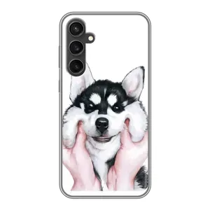 Чехол с Хаски для Samsung Galaxy S23 FE - (AlphaPrint) (Хаски улыбака)
