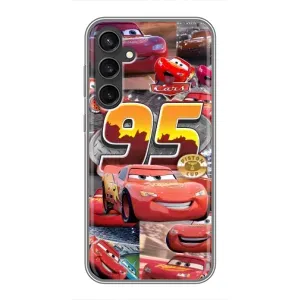 Силиконовый чехол Маквин для Samsung Galaxy S23 FE (Коллаж Молния Маквин)