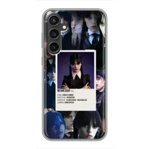 Чехлы Венсдей на Samsung Galaxy S23 FE Уэнсдей (AlphaPrint) (коллаж Уэнздей)