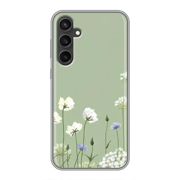 Чохол з принтом «Квіти на зеленому» для Samsung Galaxy S23 FE