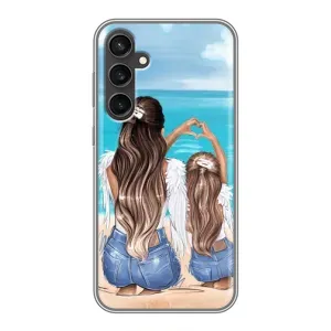Чехол с печатью для Samsung Galaxy S23 FE - (Мама с ребенком) (AlphaPrint) (Мама с доченькой)
