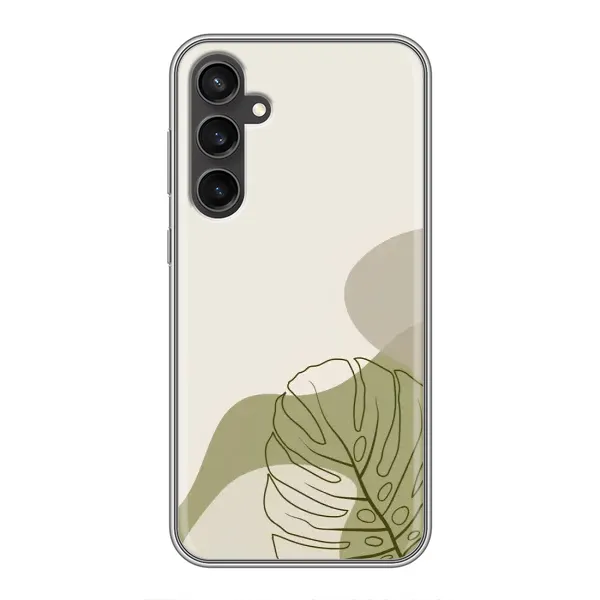 Чохол з принтом «Зелена монстера дизайн» для Samsung Galaxy S23 FE