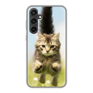 Чехлы с Котиками для Samsung Galaxy S23 FE (VPrint) (Прыжок кота)