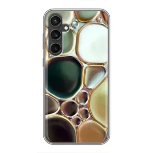 Мраморный чехол на Samsung Galaxy S23 FE (VPrint) (Радужный Мрамор)