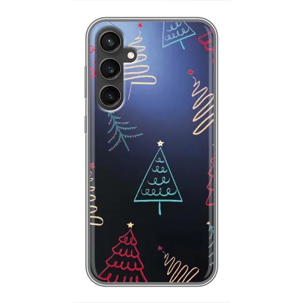 Чехол с принтом «Рождественские елки» для Samsung Galaxy S23 FE