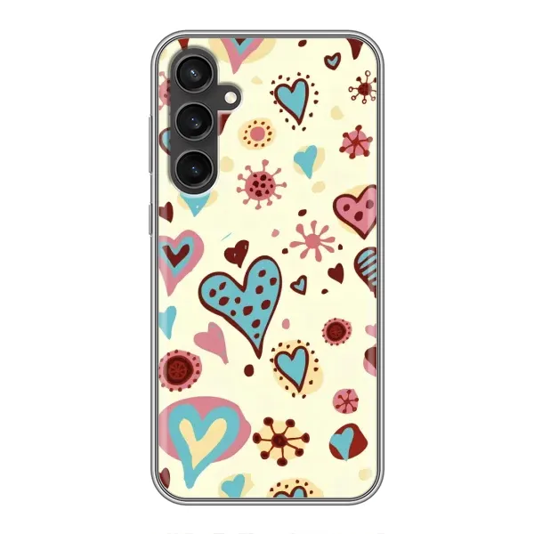 Чохол з принтом «Сердечки» для Samsung Galaxy S23 FE Чохол з принтом «Сердечки» для Samsung Galaxy S23 FE