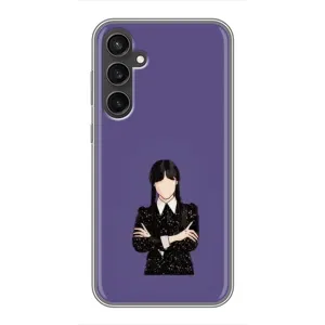 Чехлы Венсдей на Samsung Galaxy S23 FE Уэнсдей (AlphaPrint) (Уэнздей в черном)