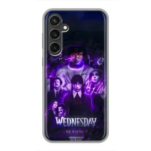 Чехол с дизайном Венздей 2 на Samsung Galaxy S23 FE (Фиолетовая магия Уэнздей)