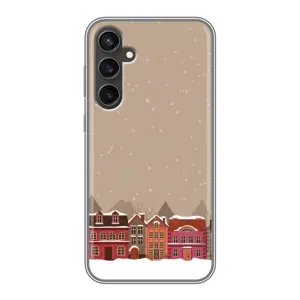 Новогодние, Праздничные Чехлы для Samsung Galaxy S23 FE - 2024 год (Зимний город)
