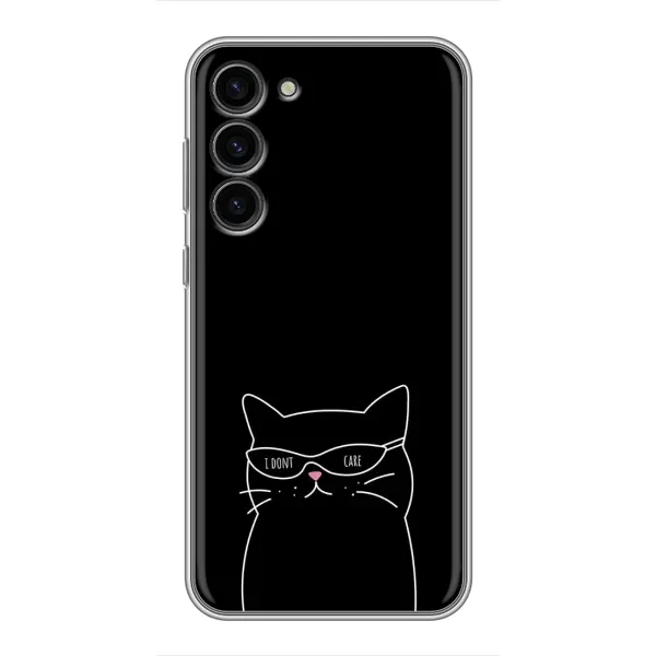 Чехол с принтом «Равнодушный кот» для Samsung Galaxy S23 Plus Чехол с принтом «Равнодушный кот» для Samsung Galaxy S23 Plus