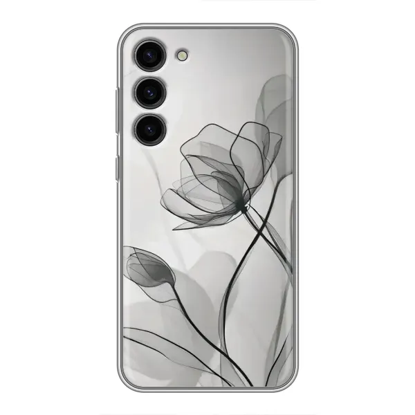 Чохол з принтом «Чорні квіти» для Samsung Galaxy S23 Plus Чохол з принтом «Чорні квіти» для Samsung Galaxy S23 Plus
