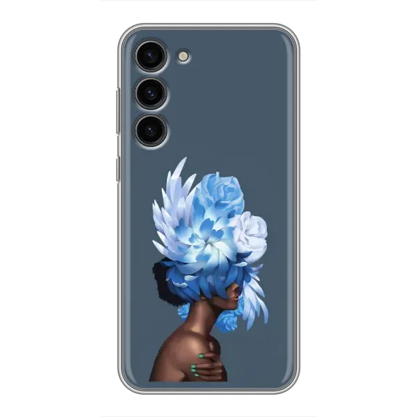Чехол с принтом «Цветы на голове» для Samsung Galaxy S23 Plus